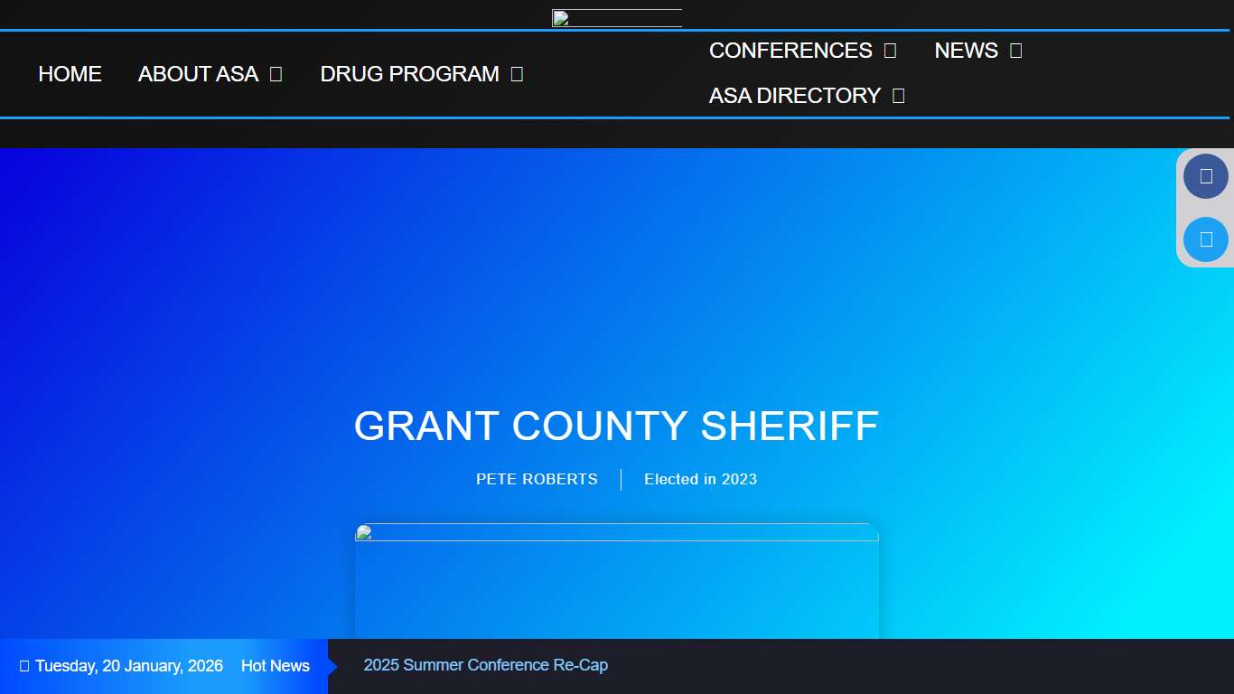 GRANT COUNTY SHERIFF – Arkansas Sheriff Association